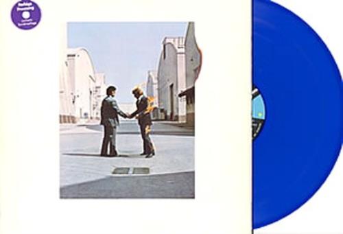 Pink Floyd Wish You Were Here - Blue Vinyl + Postcard German vinyl